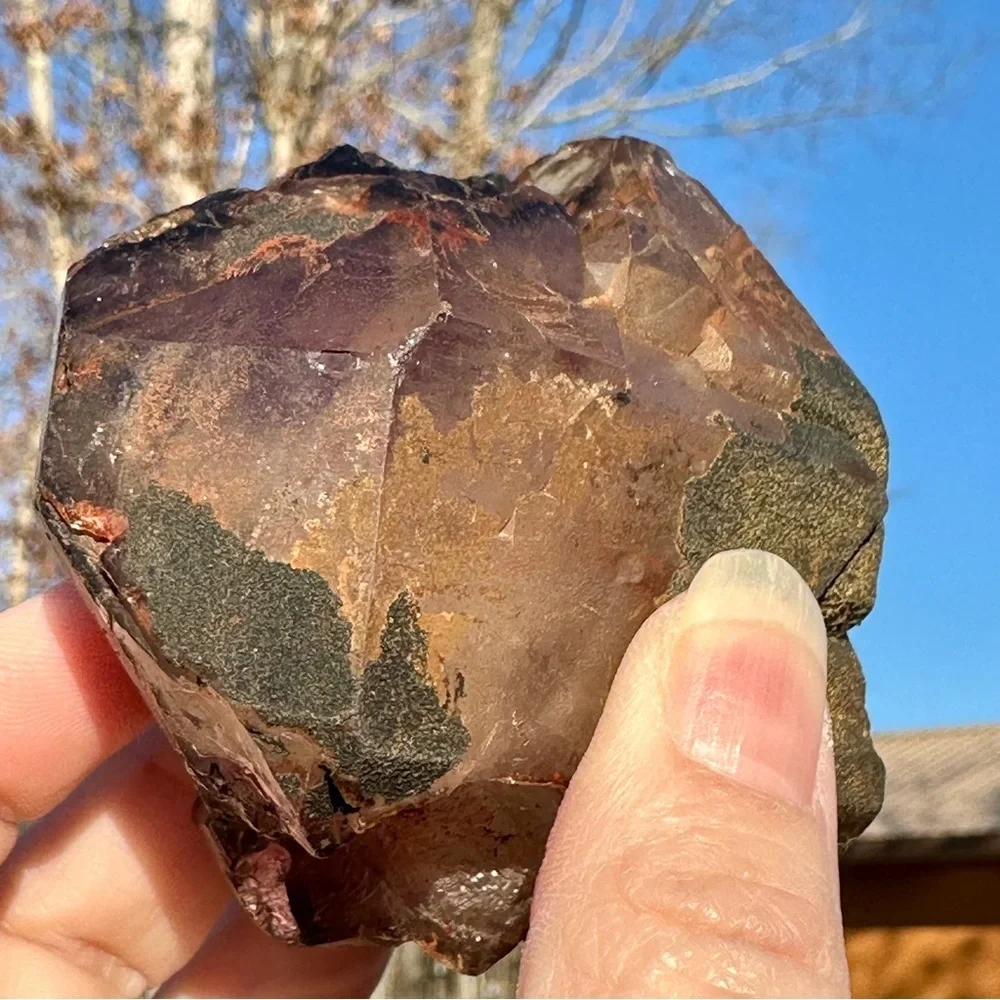 Natural AURALITE Amethyst Rough Multi Terminated LARGE Specimen super 23